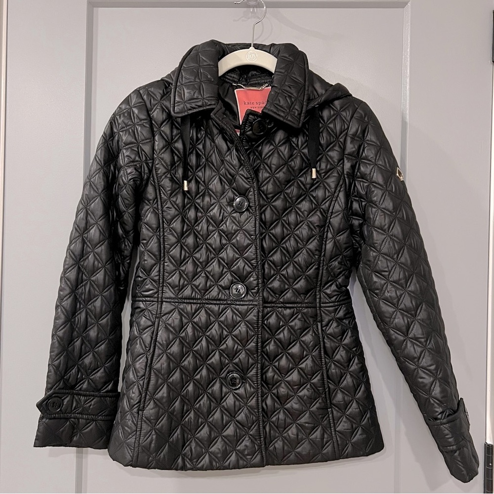 Kate Spade Black Quilted Jacket